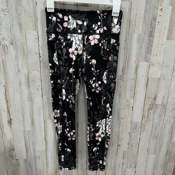VS Incredible Essential Legging 24" Inseam Floral Workout Exercise Pants Size 4 - Picture 1 of 8